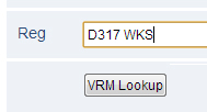 Vehicle VRM Data Lookup